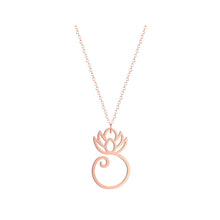 Load image into Gallery viewer, Women Lotus shiny Necklace