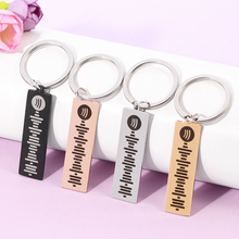 Load image into Gallery viewer, Personalized Music Keychain
