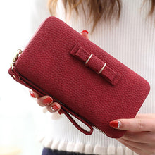 Load image into Gallery viewer, Women Bowknot Long Wallet
