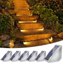 Load image into Gallery viewer, LED Solar Step Lights Waterproof Outdoor Stair Lights