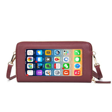 Load image into Gallery viewer, Touch Screen RFID Blocking Cellphone Purse
