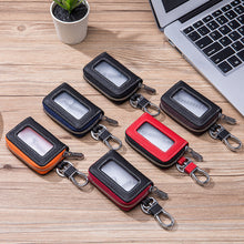 Load image into Gallery viewer, Two-Sides Mini Leather Car Key Case