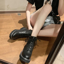 Load image into Gallery viewer, WOMEN'S Genuine Leather straps Martin Boots