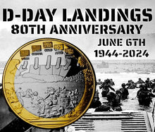Load image into Gallery viewer, D-DAY LANDINGS 80th Anniversary Commemorative Coin