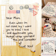 Load image into Gallery viewer, Personalized Mom/Dad Letter Blanket