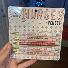 Load image into Gallery viewer, Funny Nurses Ballpoint Pens Set(set of 5)