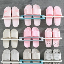 Load image into Gallery viewer, Wall Mounted Folding Slippers Rack