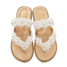 Load image into Gallery viewer, Women&#39;s Bohemian Sparkle Bling Flip Flops