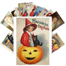 Load image into Gallery viewer, Vintage Halloween Postcard (24 pcs)