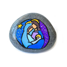 Load image into Gallery viewer, Nativity Scene Painted Rock