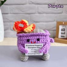 Load image into Gallery viewer, Saker Crochet Dumpster Raging Fire