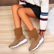 Load image into Gallery viewer, Women's Wool Platform Boots