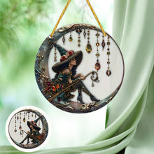 Load image into Gallery viewer, 🧙‍♀️Beautiful Witch - Personalized Witch Window Hanging Suncatcher Ornament