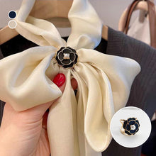 Load image into Gallery viewer, Delicate Camellia Scarf Buckle