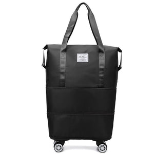 Travel bag with universal wheels